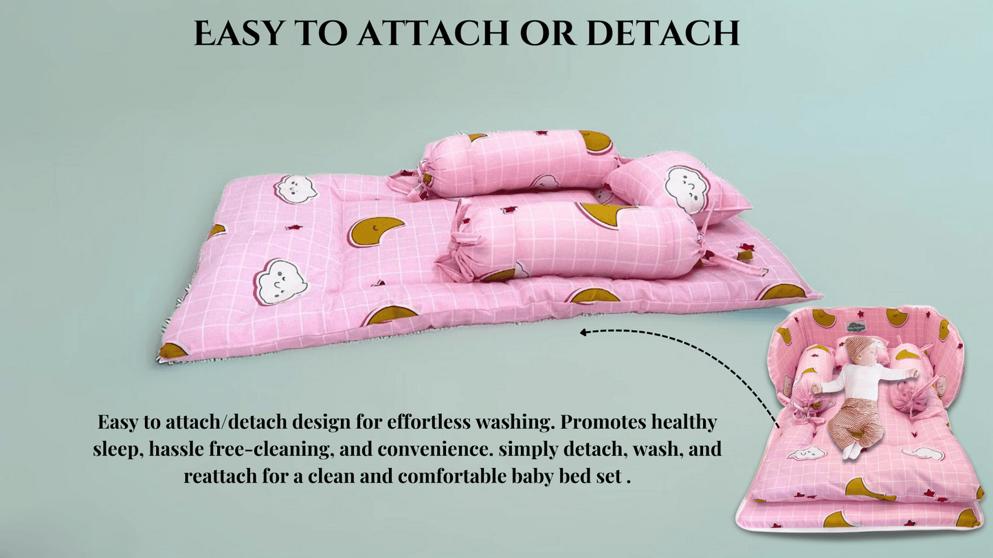 BabyPumpkin Bed Set In A Bag Bedding Essentials Kit - All-in-One Convenience