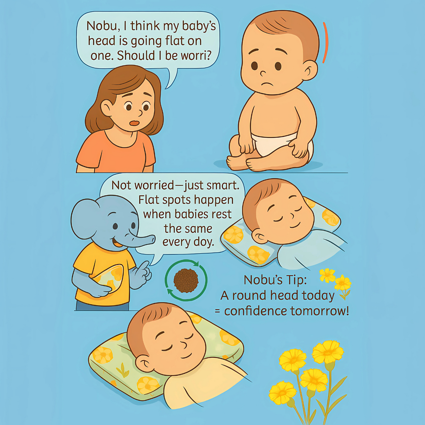 BabyPumpkin Mustard Pillow