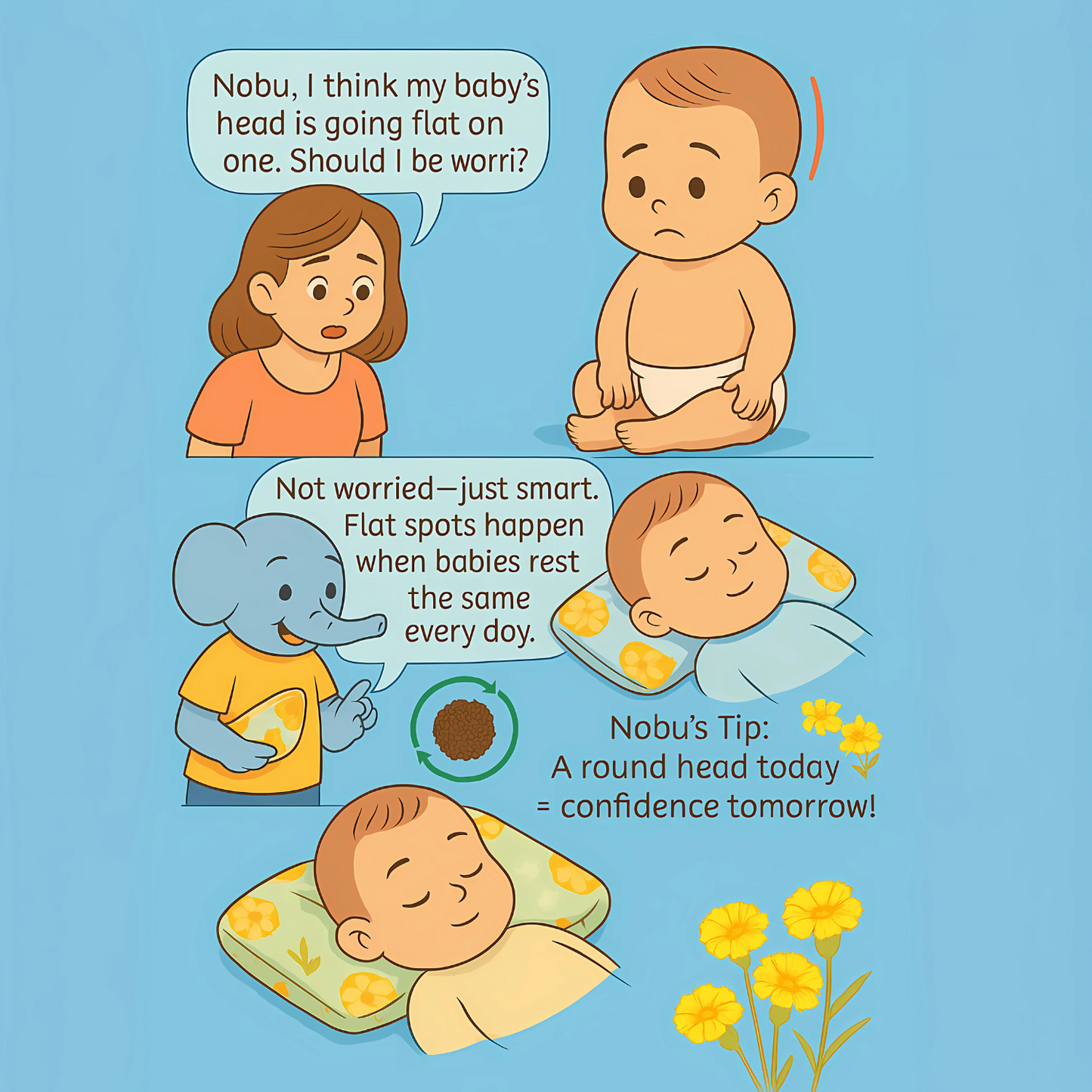 BabyPumpkin Mustard Pillow
