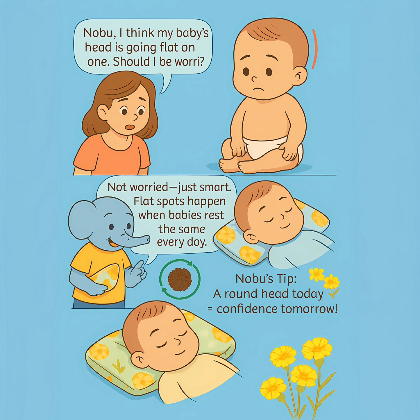 BabyPumpkin Mustard Pillow
