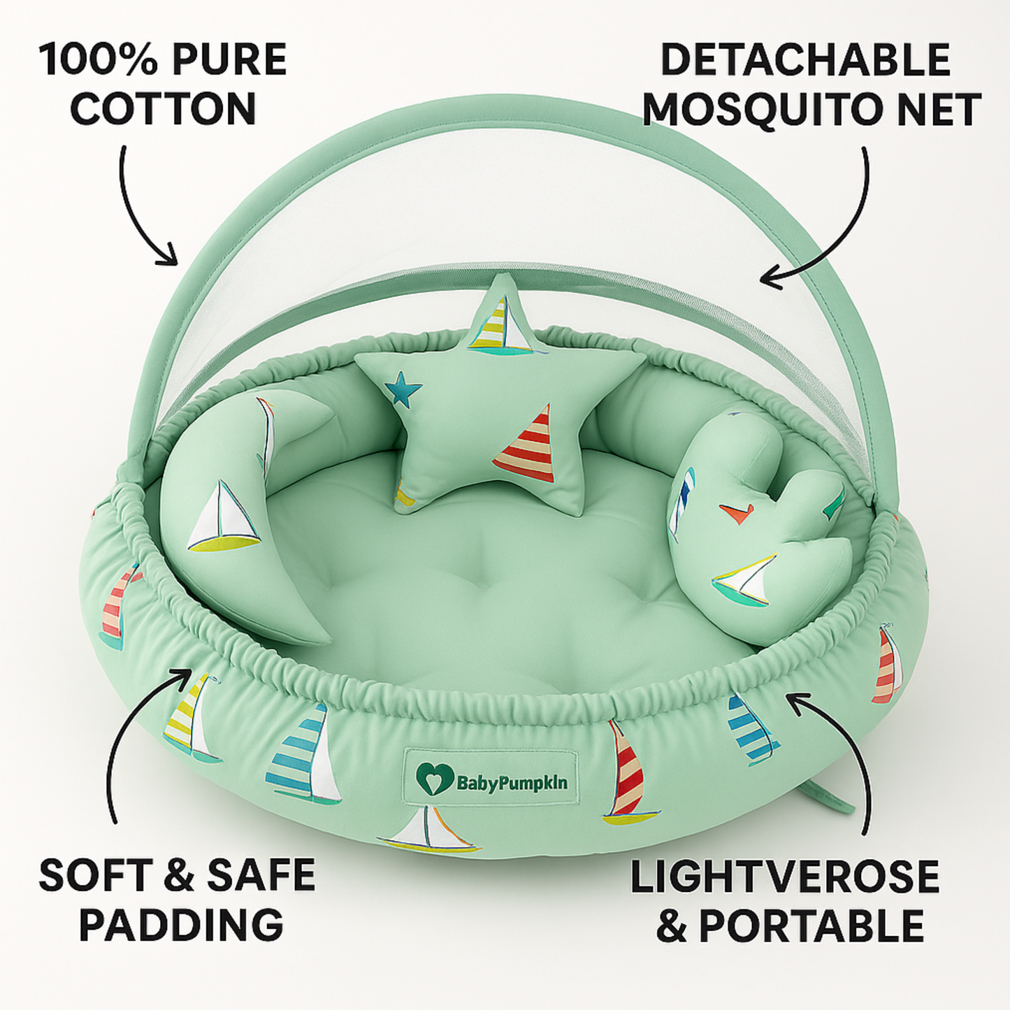 BabyPumpkin Round Tub With Net