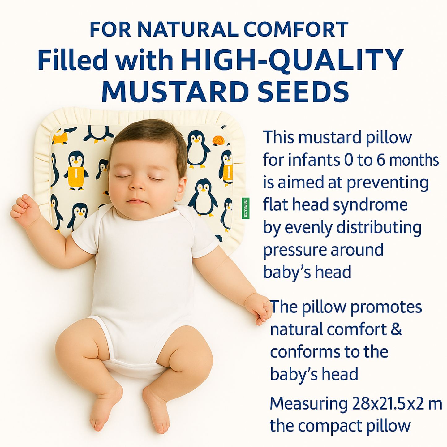 BabyPumpkin Mustard Pillow