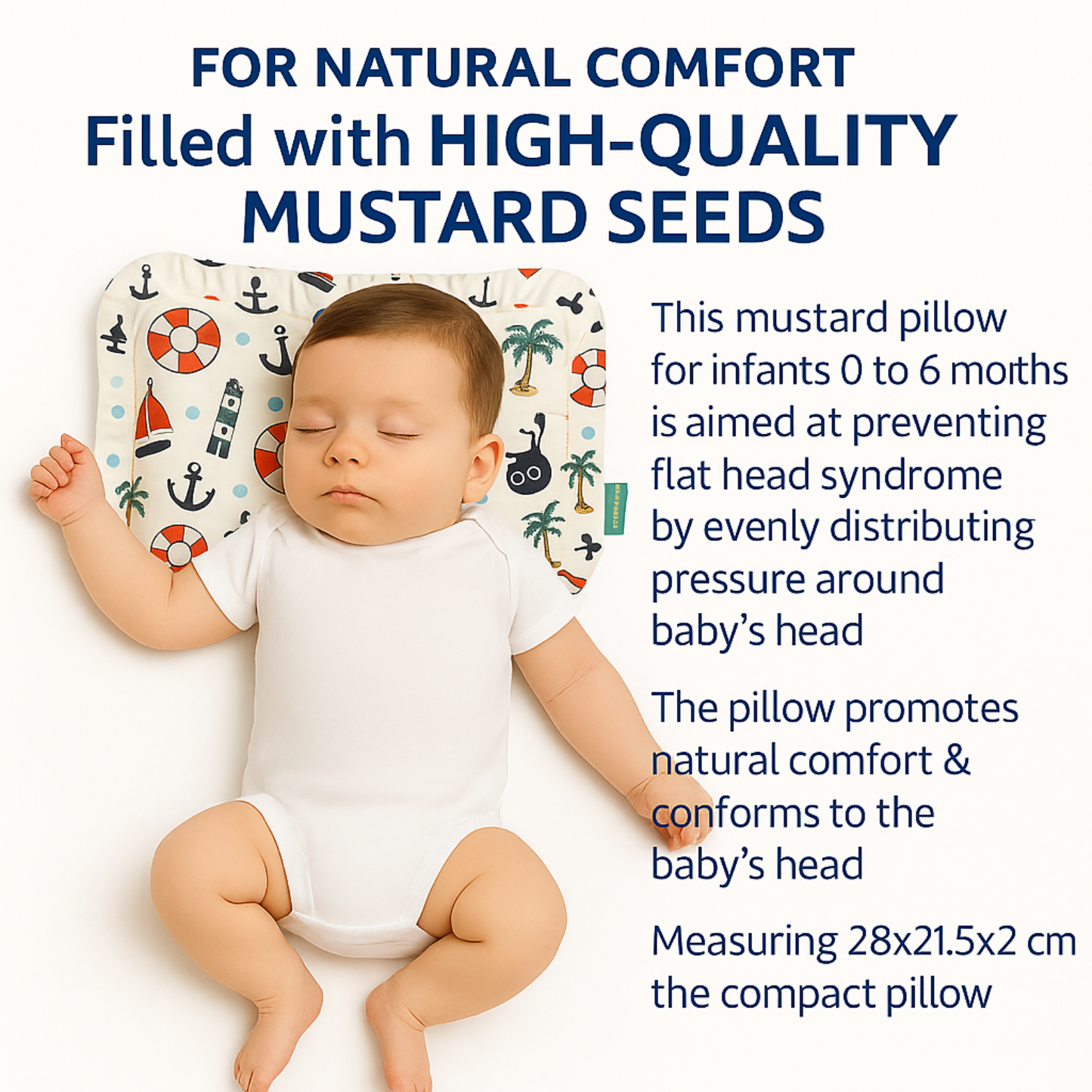 BabyPumpkin Mustard Seed Pillow