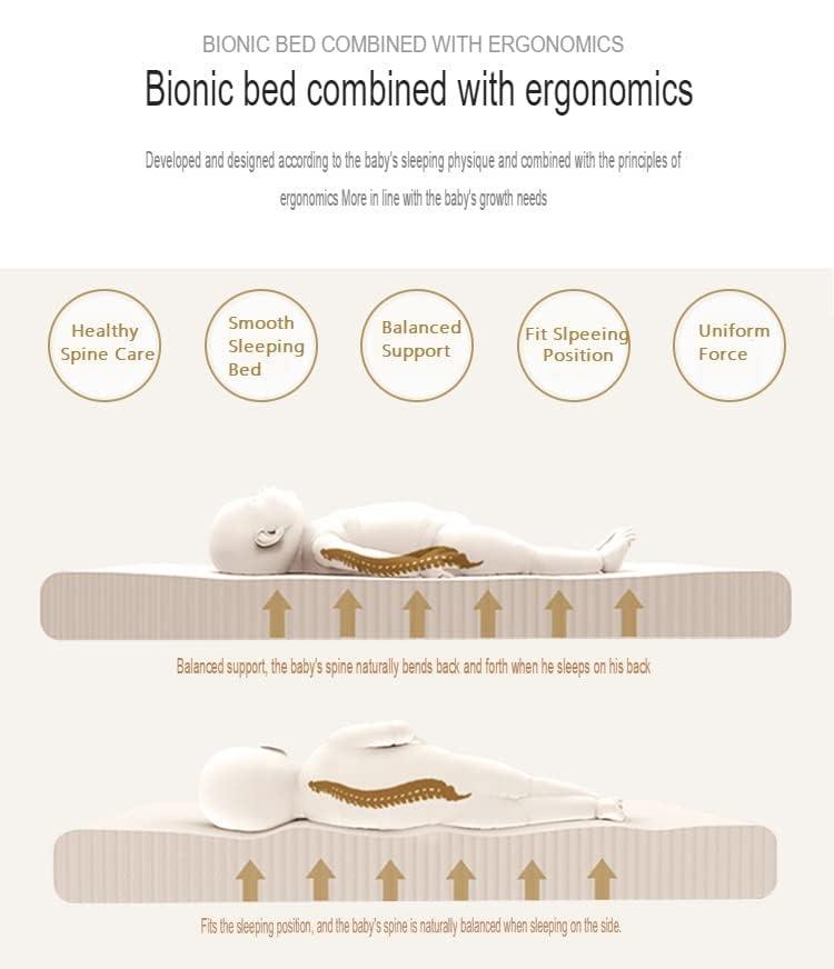 BabyPumpkin Moon Print Portable Baby Nest, Foldable Sleeping Bed, 0-2 Years
