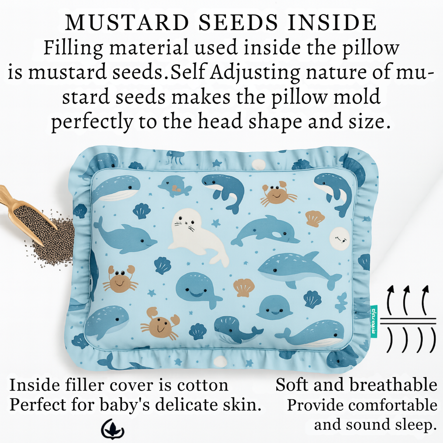 BabyPumpkin Mustard Pillow