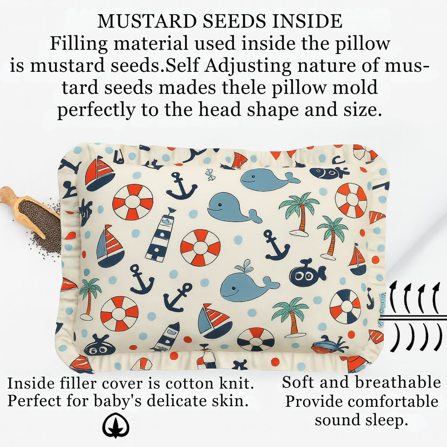 BabyPumpkin Mustard Seed Pillow