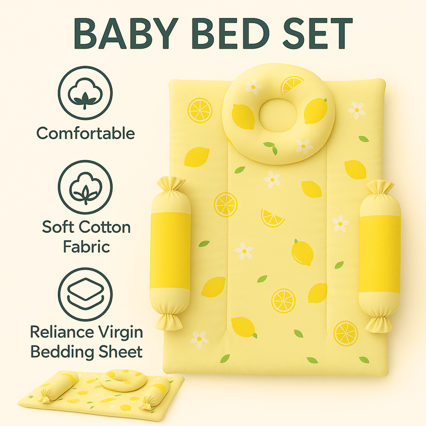 BabyPumpkin Bed Set Of 4