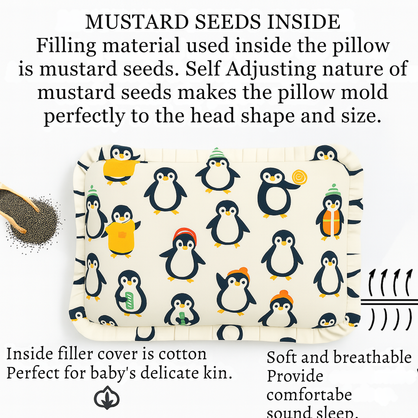 BabyPumpkin Mustard Pillow