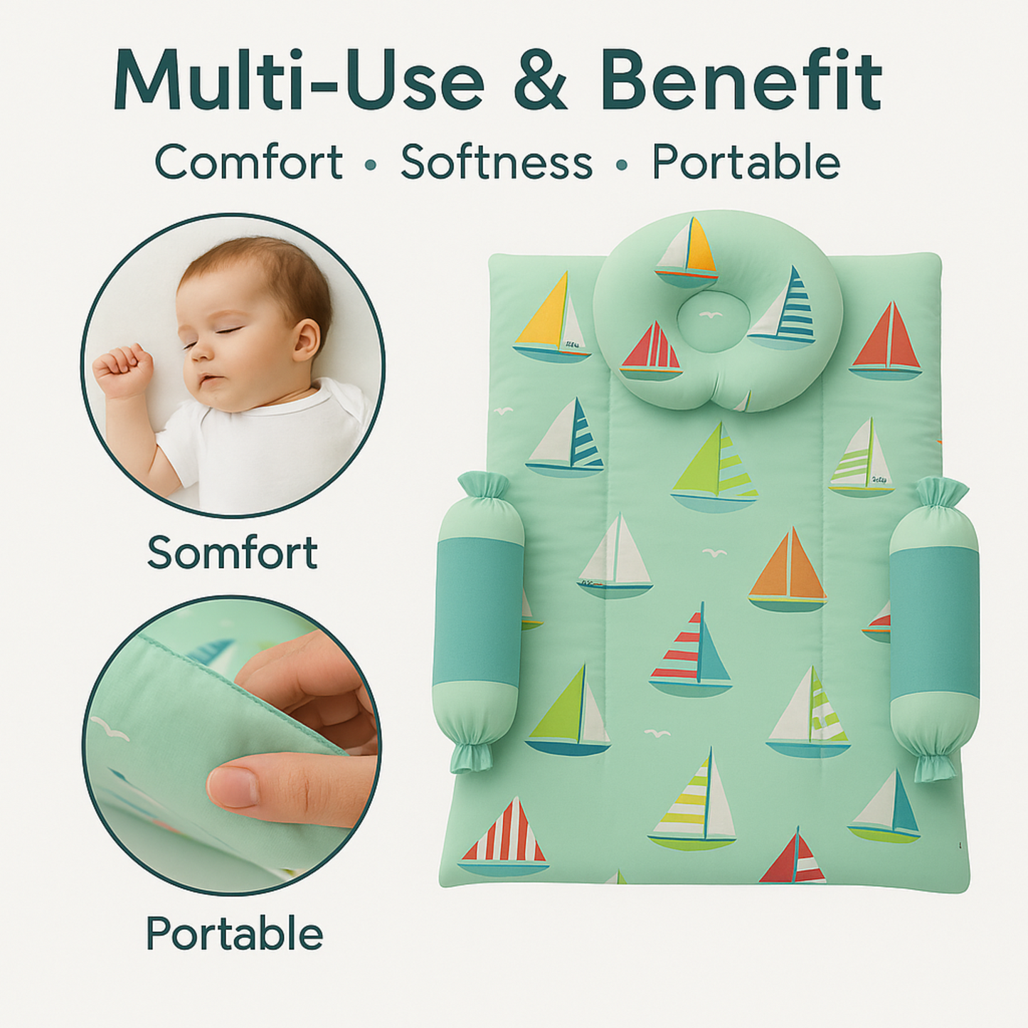 BabyPumpkin Bed Set of 4