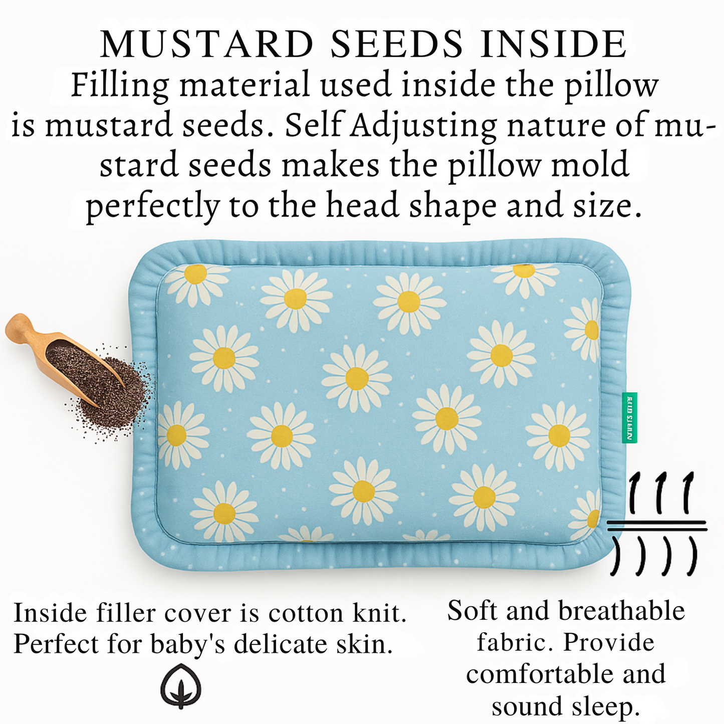 BabyPumpkin Mustard Pillow