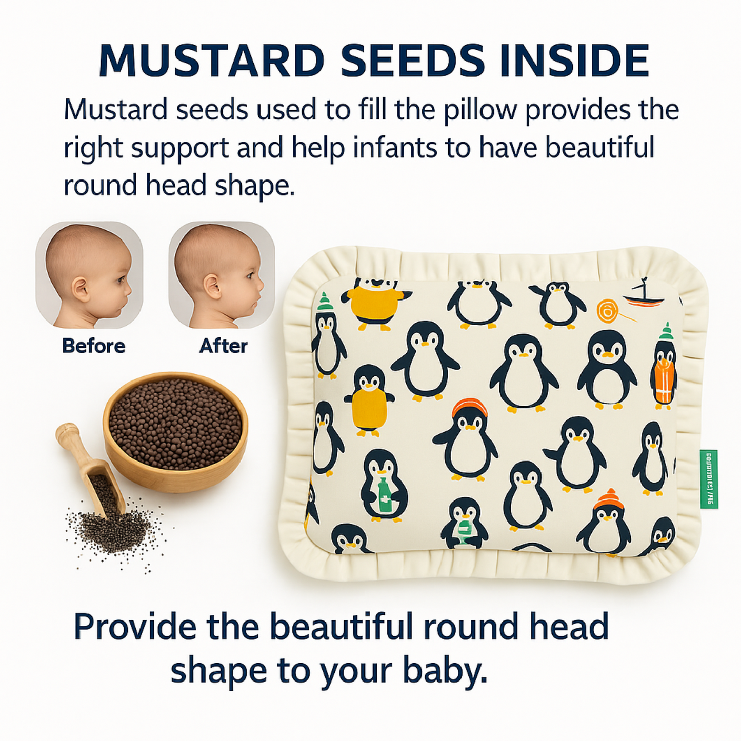 BabyPumpkin Mustard Pillow
