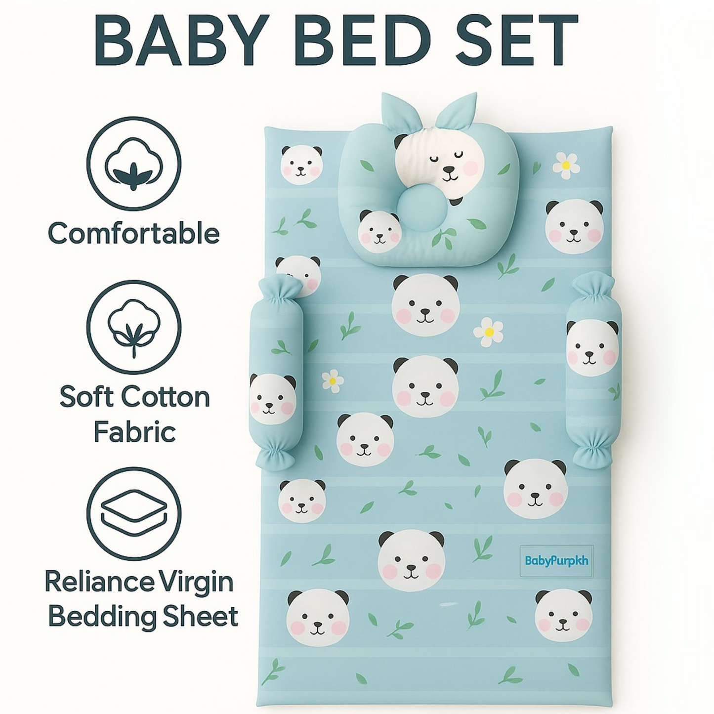 BabyPumpkin Bed Set Of 4