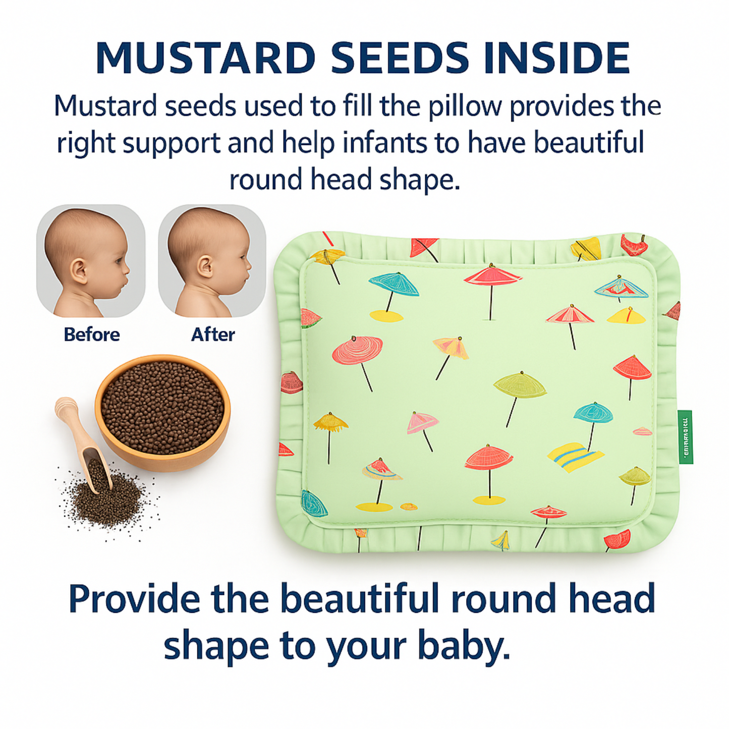 BabyPumpkin Mustard Pillow