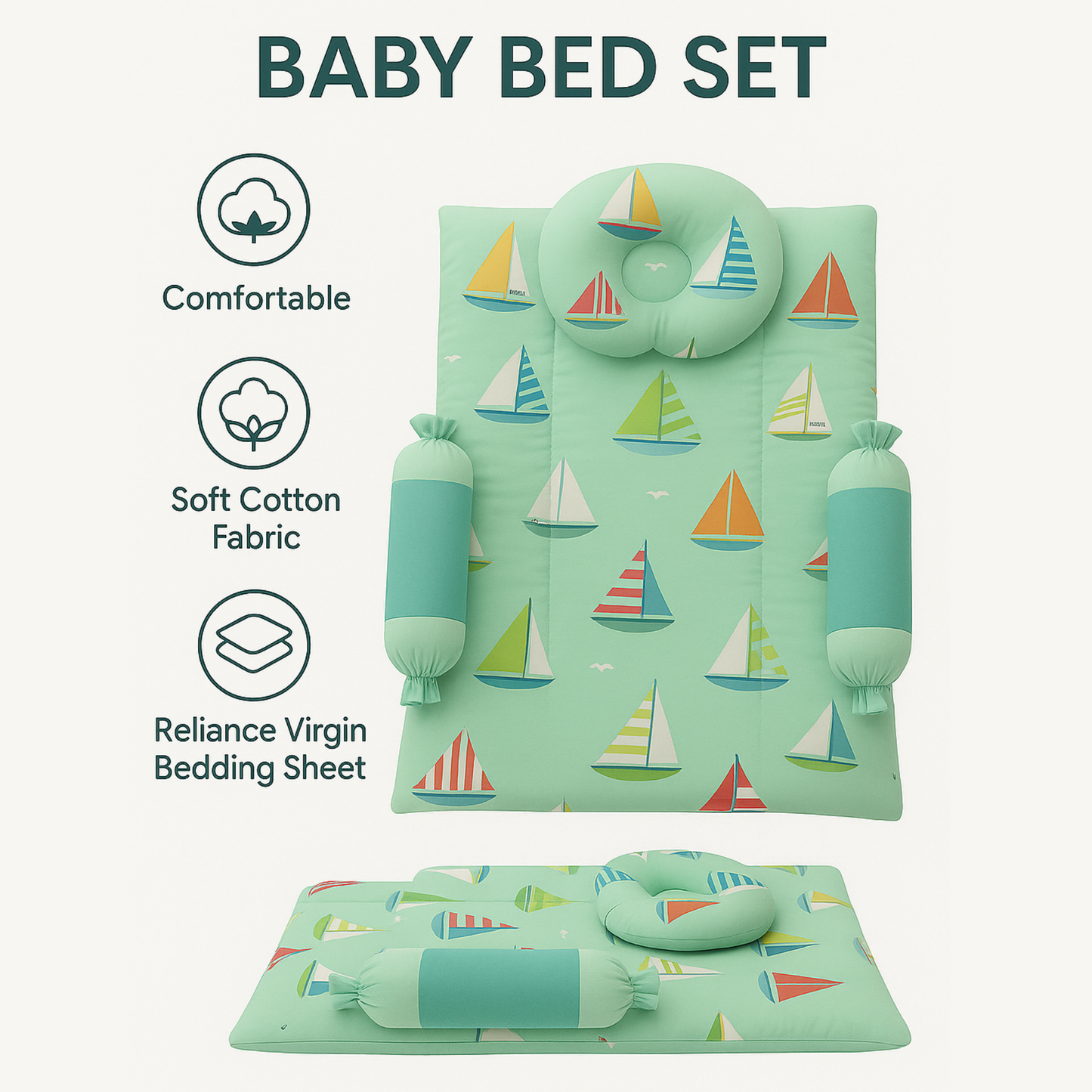 BabyPumpkin Bed Set of 4