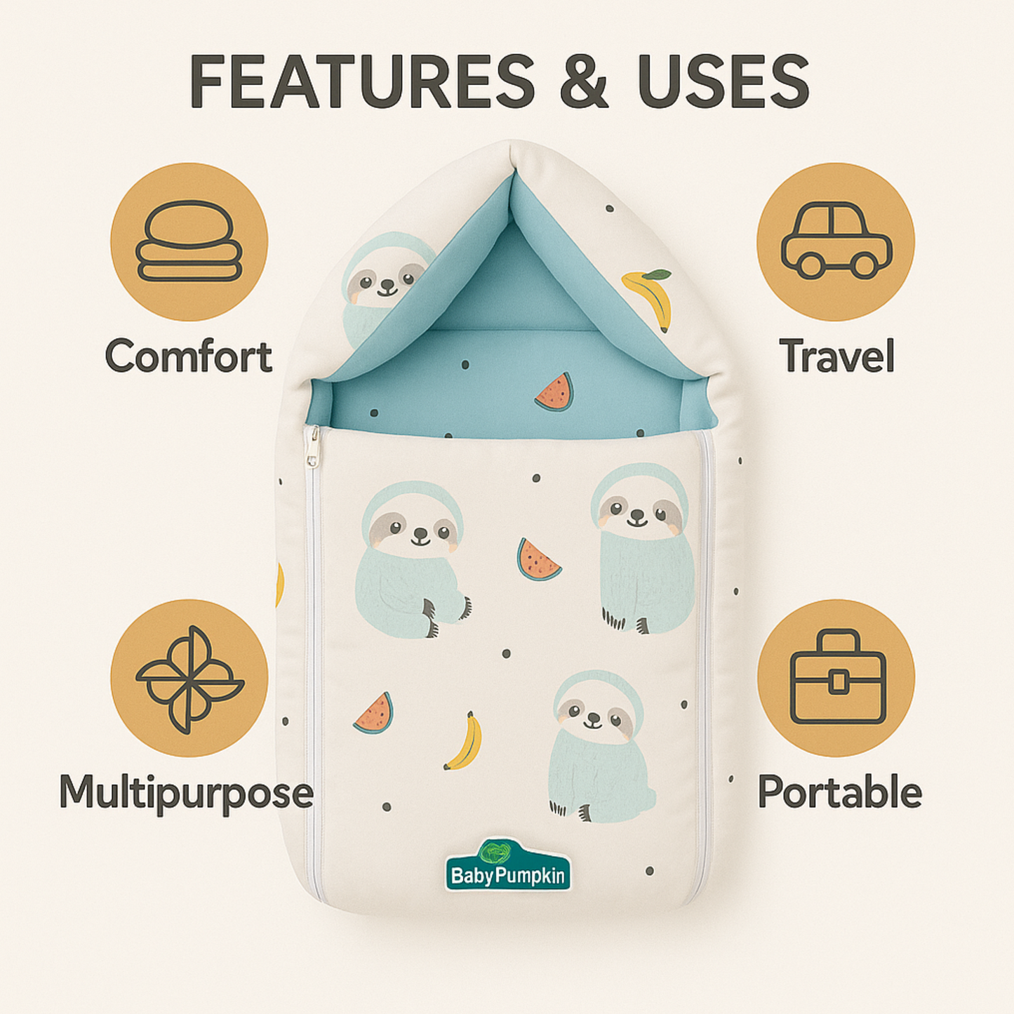 BabyPumpkin Sleeping Bag