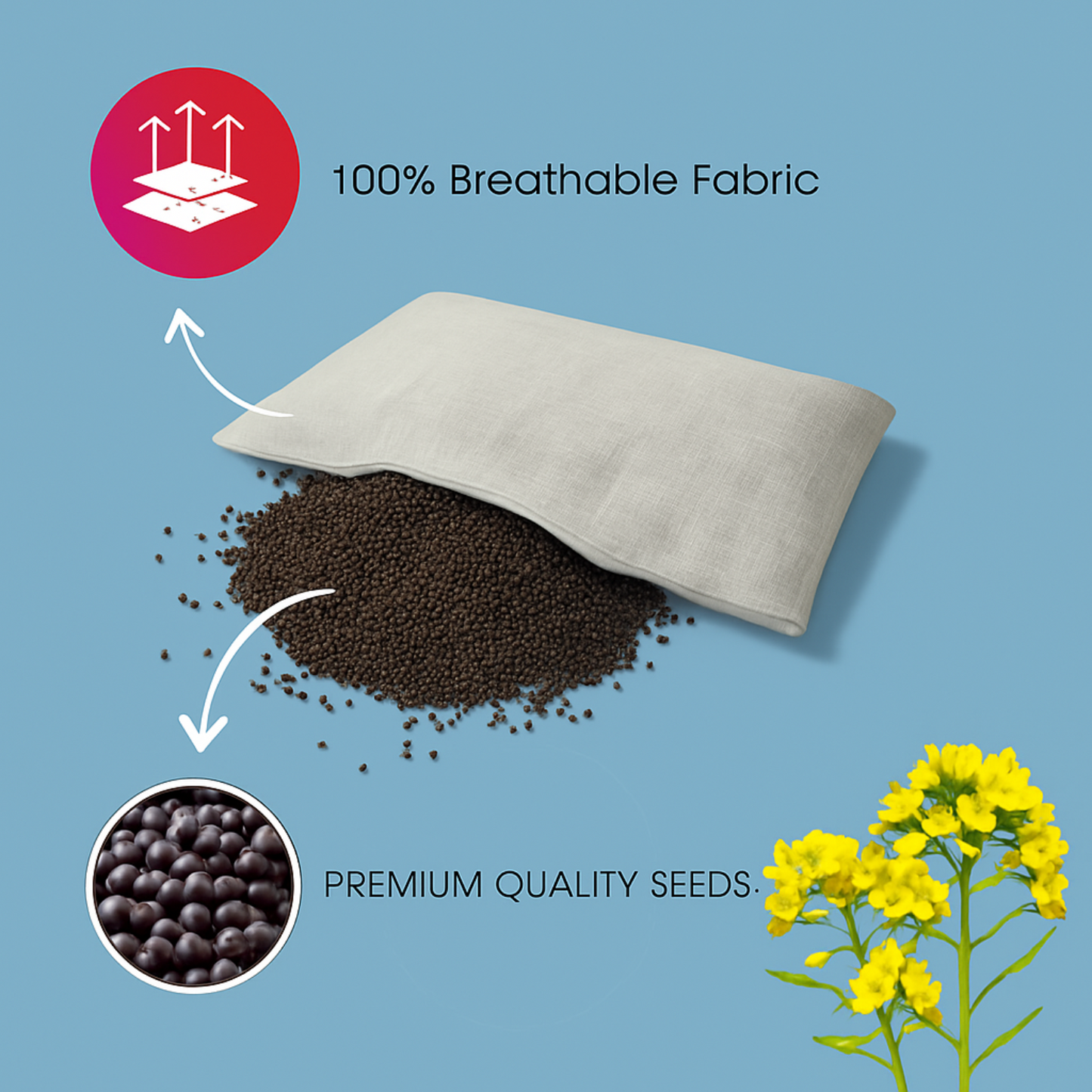 BabyPumpkin Mustard Seed Pillow