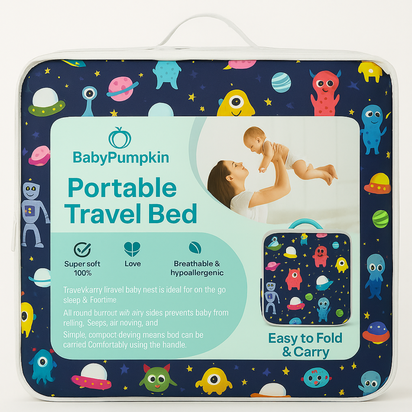 BabyPumpkin Portable Bed Set