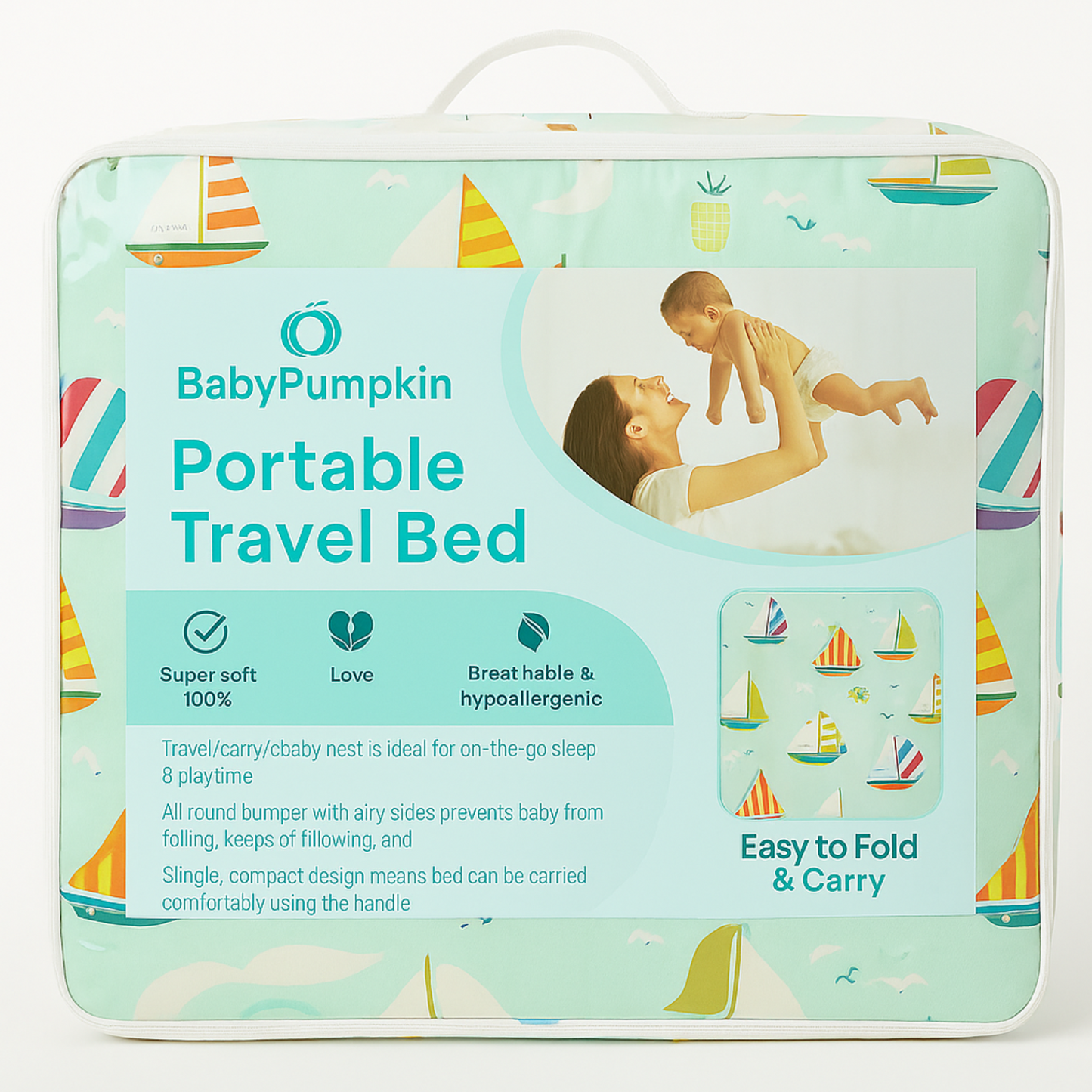 BabyPumpkin Portable Bed Set