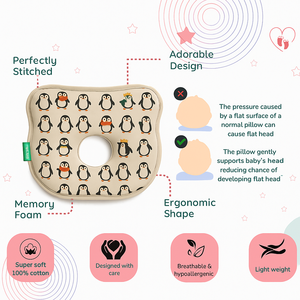 BabyPumpkin Memory Foam Pillow