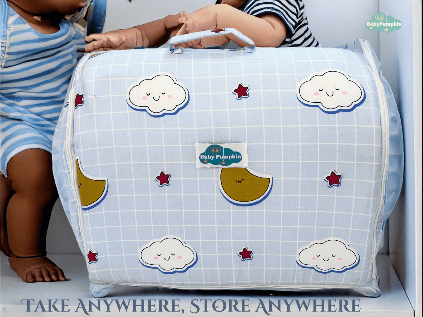 BabyPumpkin Bed Set In A Bag Bedding Essentials Kit - All-in-One Convenience