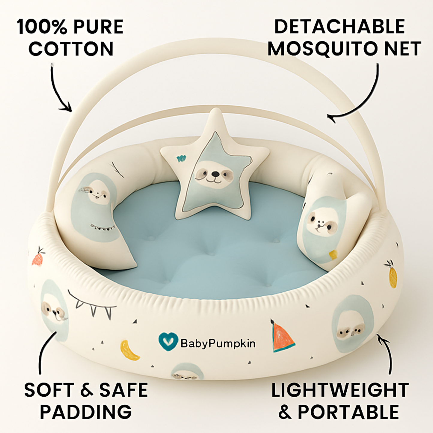 BabyPumpkin Round Tub With Net