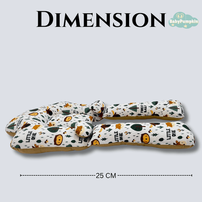 BabyPumpkin Multi-Functional Side Sleeping Pillow with Detachable Head Shaping Support