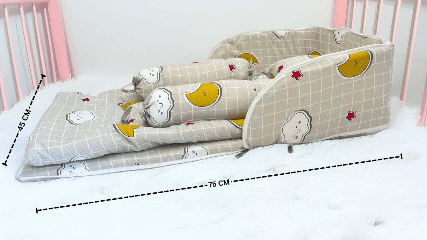 BabyPumpkin Bed Set In A Bag  Bedding Essentials Kit - All-in-One Convenience