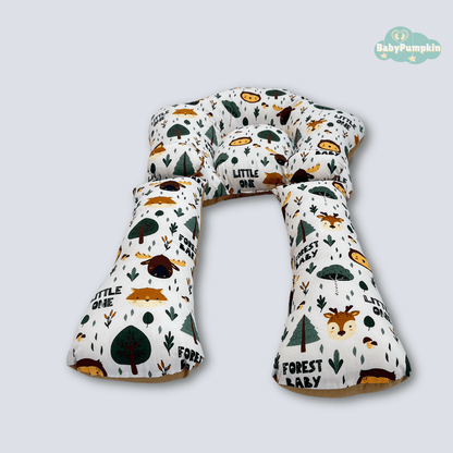BabyPumpkin Multi-Functional Side Sleeping Pillow with Detachable Head Shaping Support