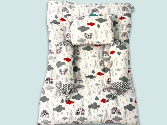 Babypumpkin Baby Bedding Set with Bolsters, Soft Premium Cotton, 0-2 Years
