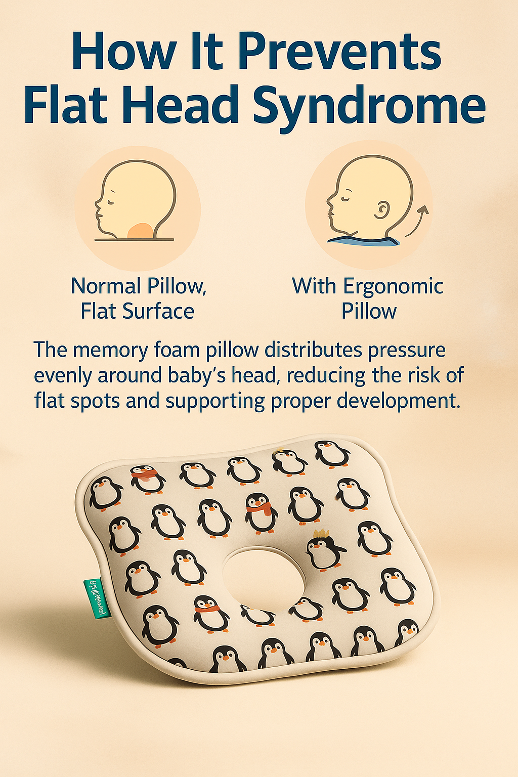 BabyPumpkin Memory Foam Pillow