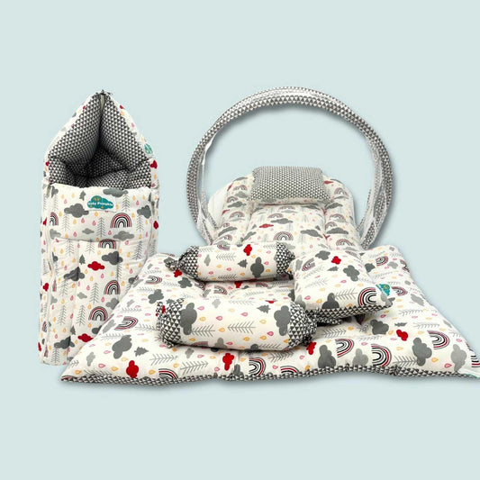 BabyPumpkin Baby Essentials Combo – Perfect Bedding & Sleep Solutions for Newborns